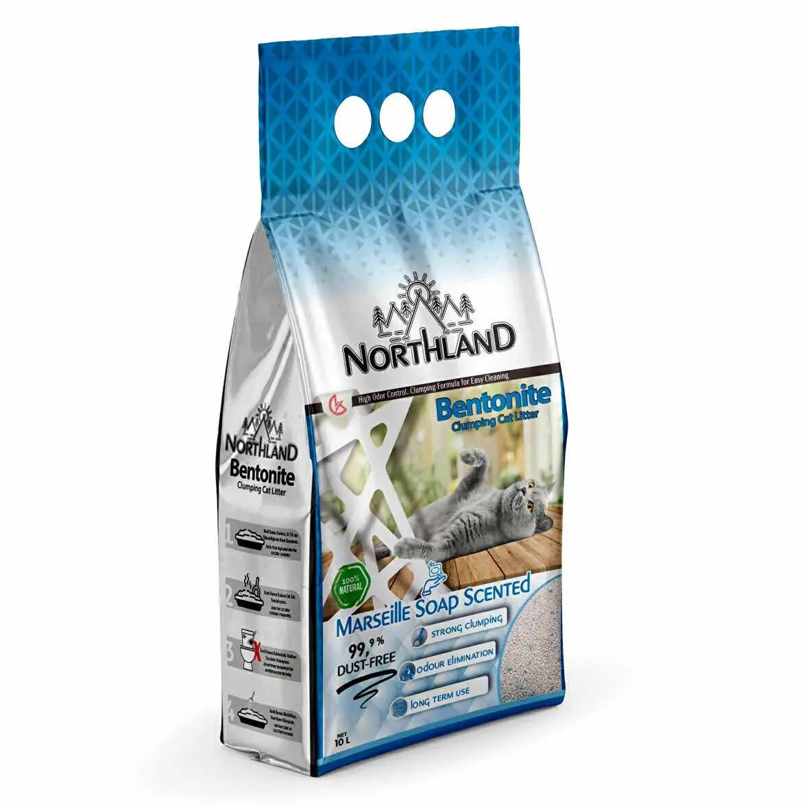 LITIERE AGGLOMERANTE NORTHLAND SAVON DE MARSEILLE 20L