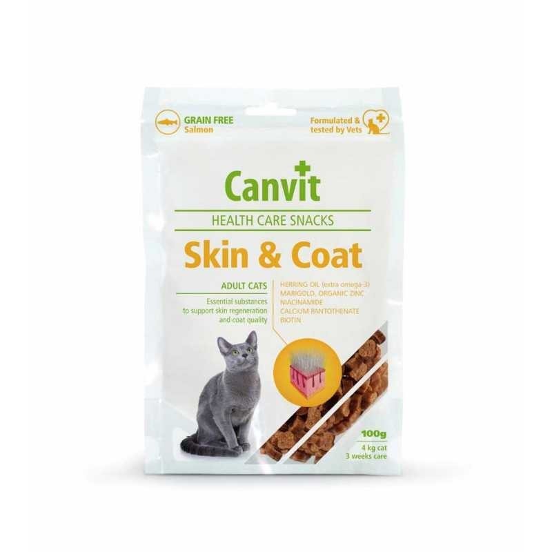 Canvit Healthy Snack Peau et Poil pour Chat 100g