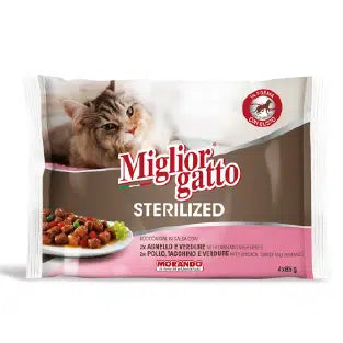 Miglior gatto Sterilized petites bouchées en sauce 4x85gr