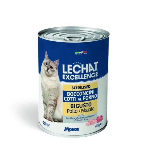 LeChat Excellence Bouchées en Sauce Stérilisé Poulet & Viandes Sélectionnées 400GR