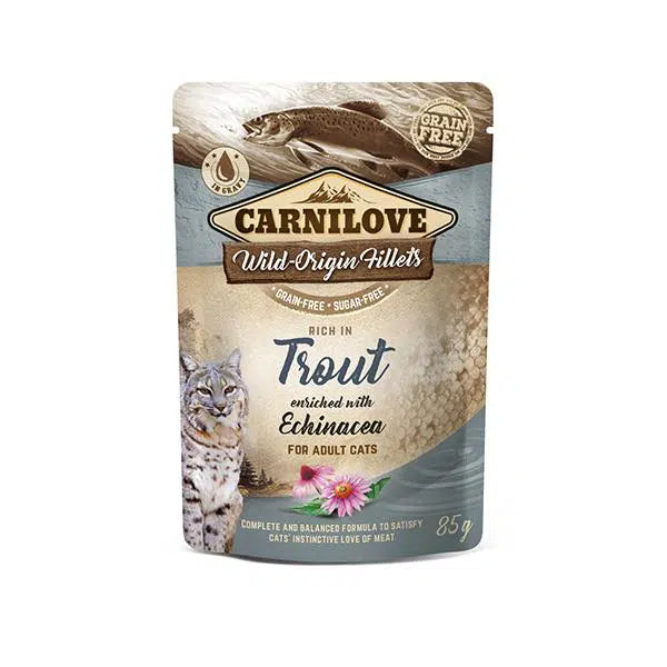 POCHON CARNILOVE CHAT TROUT 85gr
