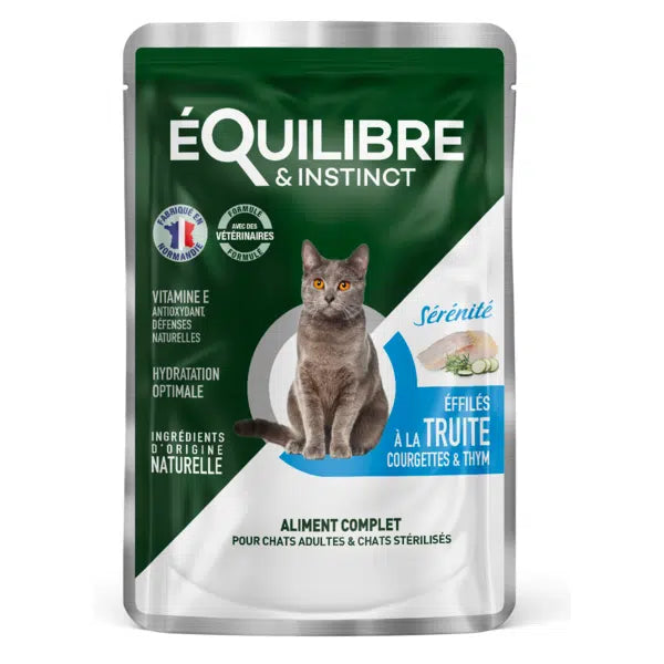 EQUILIBRE POCHON EFFILÉS SÉRÉNITÉ TROUT COURGETTE &THYM 85gr