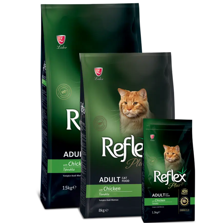 REFLEX PLUS ADULT cat au poulet 1.5kg/15kg