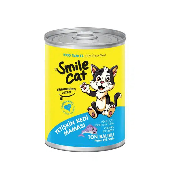 SMILE ADULT CAT WITH TUNA IN GRAVY 400gr