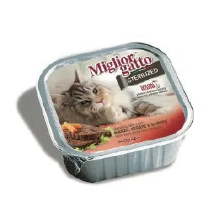 Miglior Gatto Sterilised Barquette Boeuf , foie et carottes 100gr