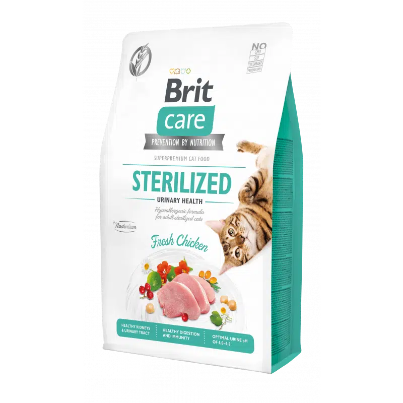 Brit Care Urinary pour Chat Stérilisé Sans Céréales 400gr/2kg/7kg
