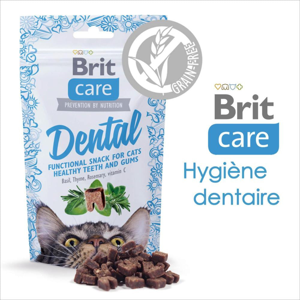 BRIT CARE FRIANDISE CHAT DENTAL 50g