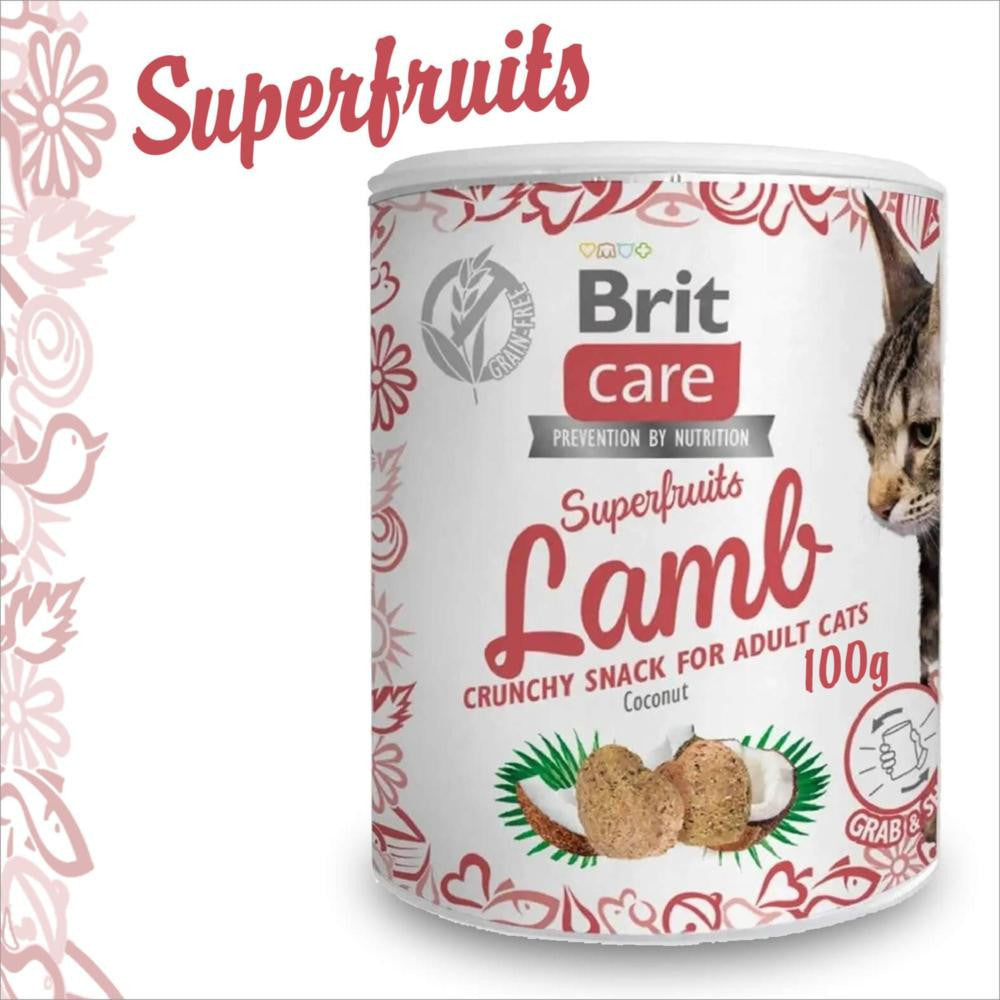 BRIT CARE FRIANDISE SUPERFRUITS 100g ADULTE - agneau