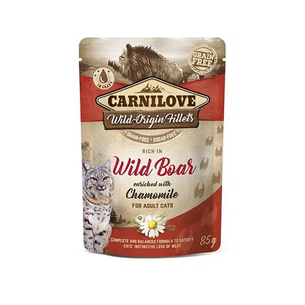 POCHON CARNILOVE CHAT WILD BOAR 85gr