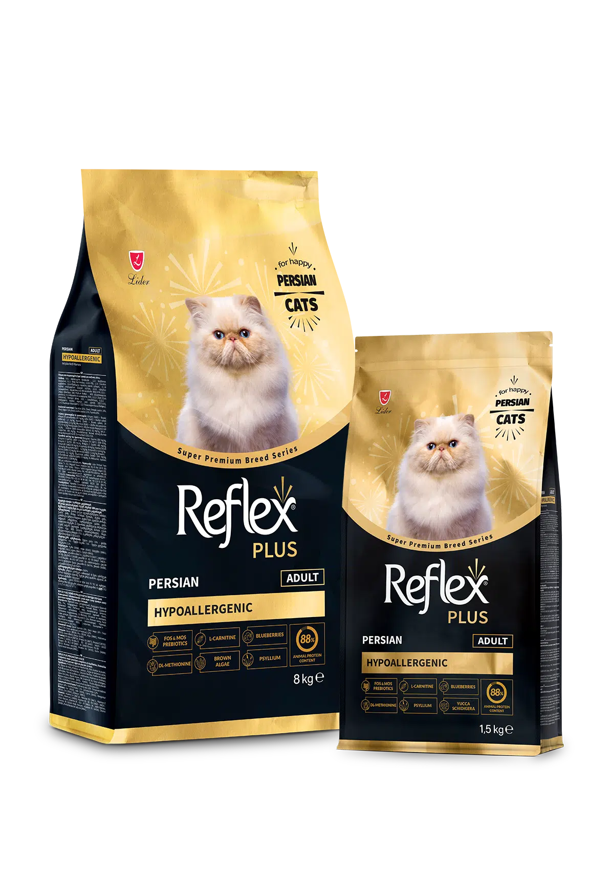 Reflex Plus GOLD Hypoallergenic adult Persian 1.5kg