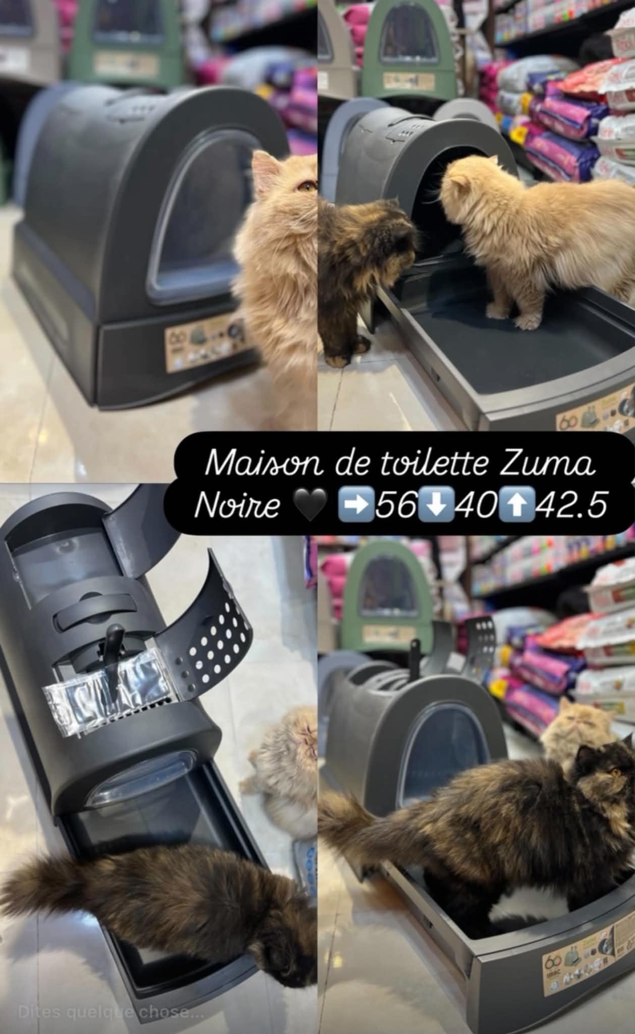 Maison de Toilette avec Tiroir Zuma Noire