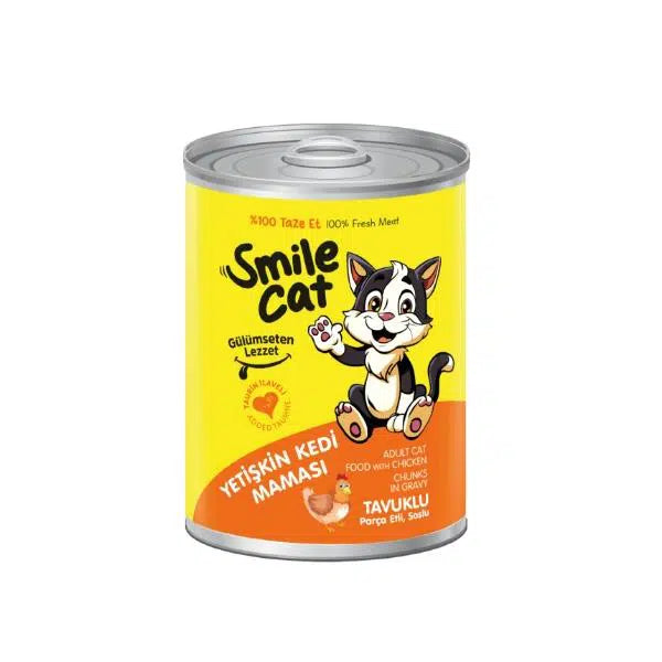 SMILE ADULT CAT WITH CHICKEN IN GRAVY 400gr