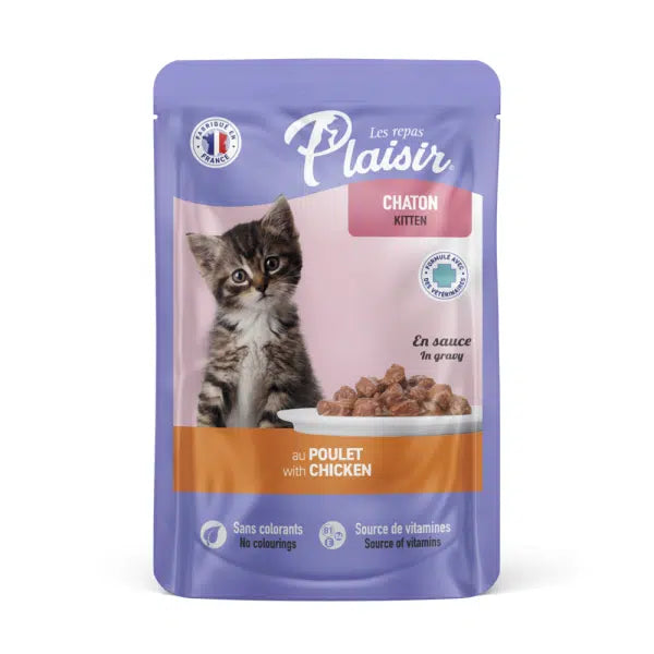 PLAISIR pochon POULET KITTEN 100gr
