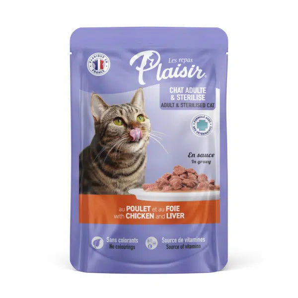 PLAISIR pochon POULET/FOIE 100gr
