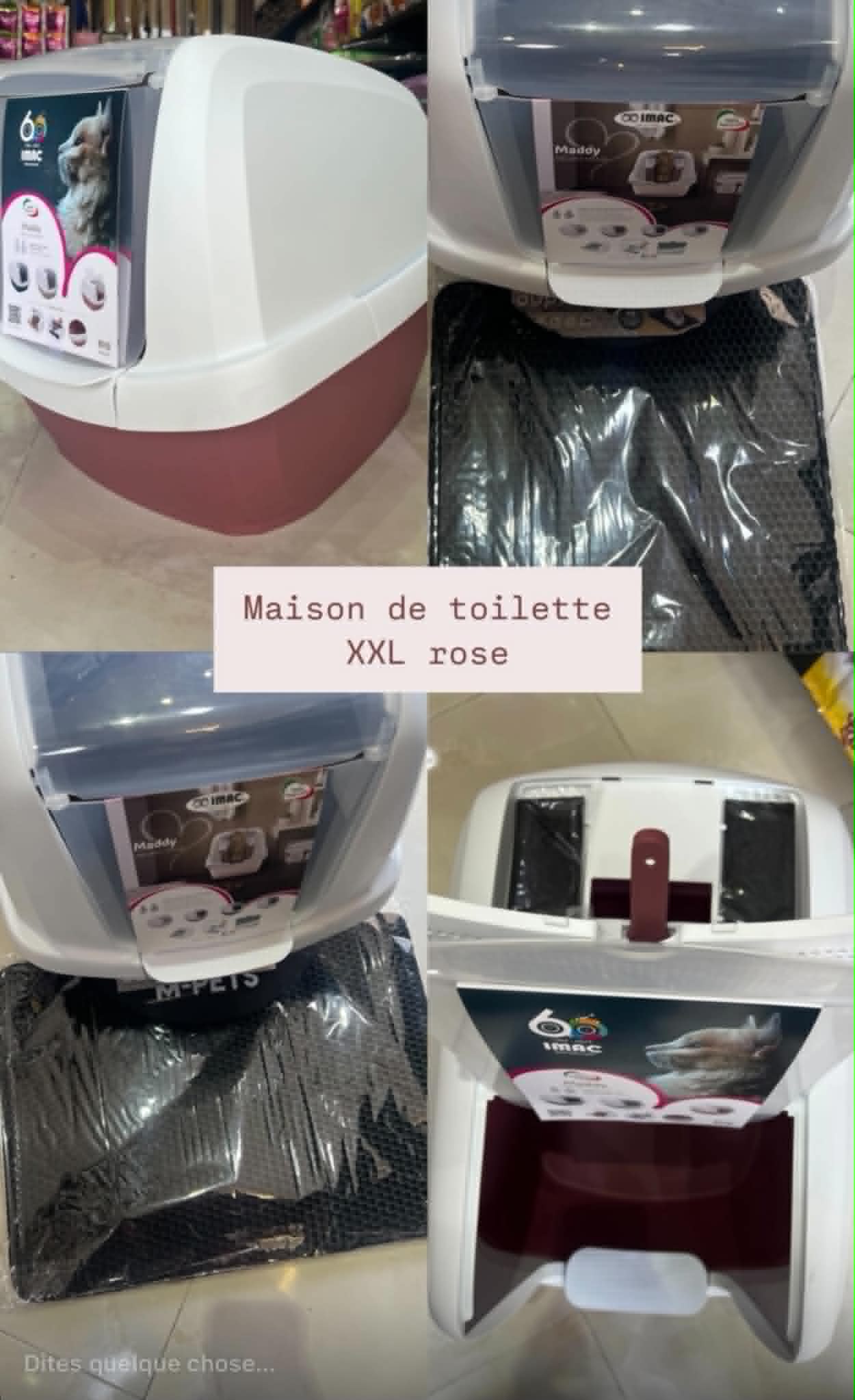 Maddy Maison de toilette XXL Rose
