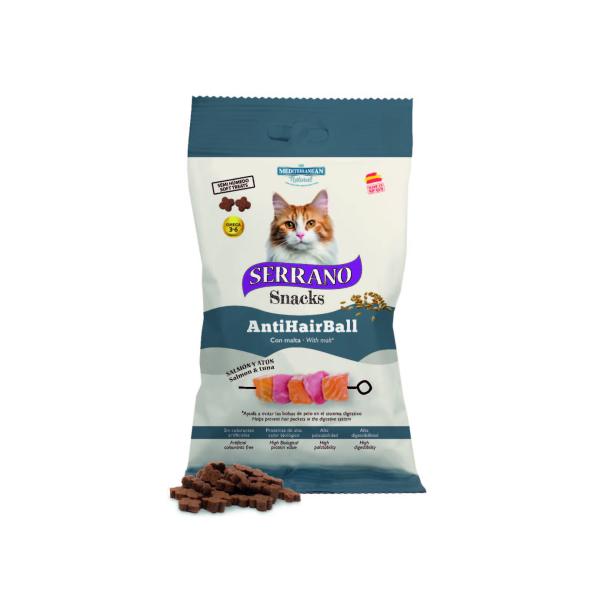 SERRANO SNACK CAT 50g HAIRBALL SALMON
