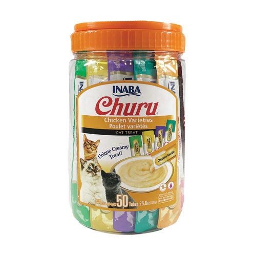 INABA CHURU CREAMY SNACK CHICKEN VARIETY BOX  50*14gr
