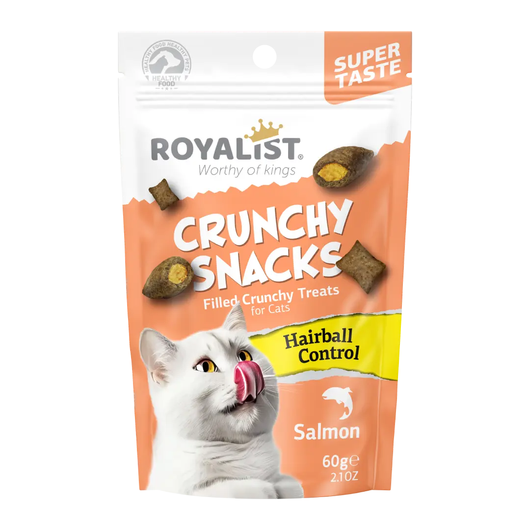 ROYALIST cat Crunchy Snacks Salmon Hairball Controll 60gr