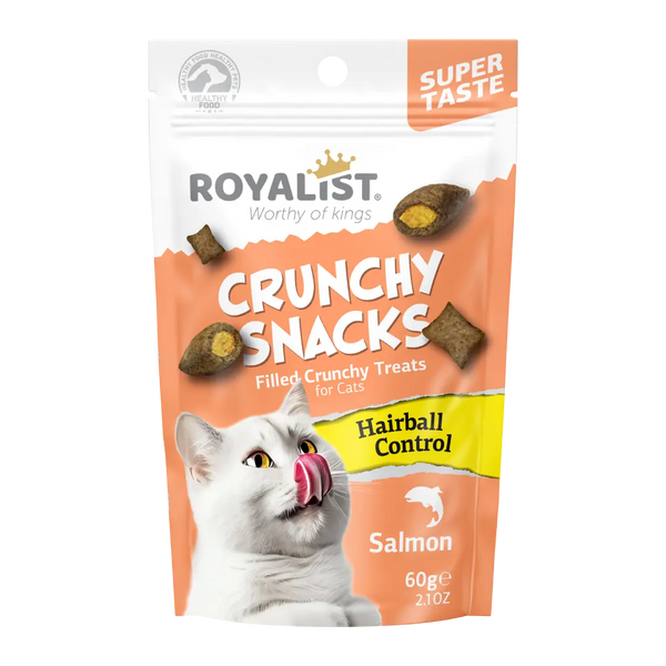 ROYALIST cat Crunchy Snacks Salmon Hairball Controll 60gr