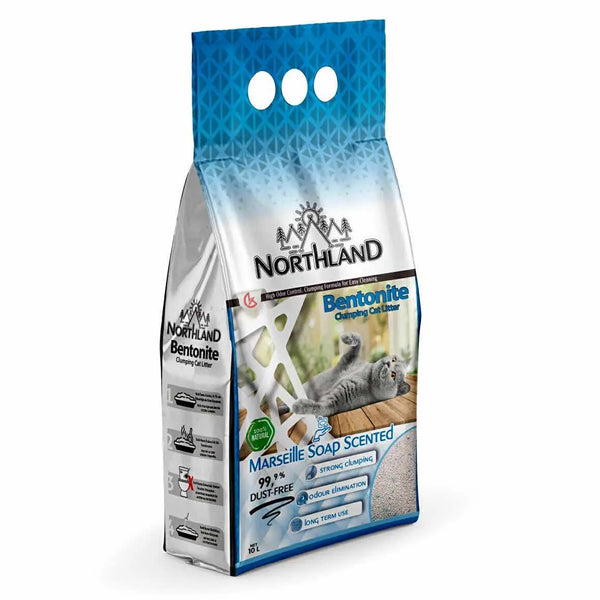 LITIERE AGGLOMERANTE NORTHLAND SAVON DE MARSEILLE 10L