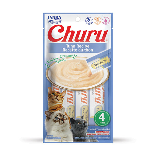 CHURU INABA CREAMY SNACK TUNA RECIPE 4*14gr