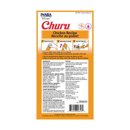 INABA CHURU CREAMY SNACK CHICKEN RECIPE 4*14gr