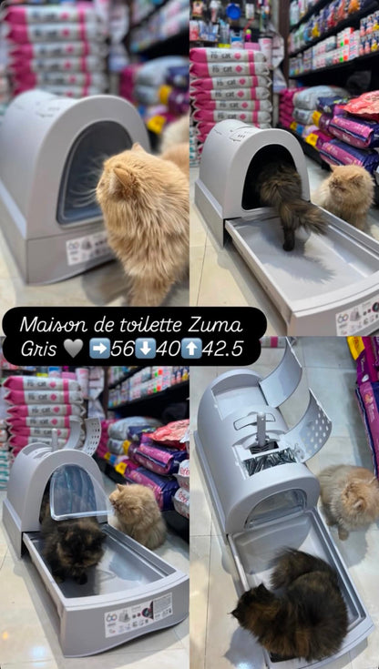 Maison de toilette avec Tiroir ZUMA Gris