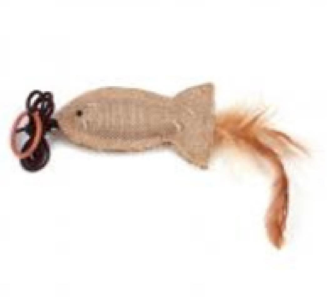 Felican wild cat jouet poisson avec plume