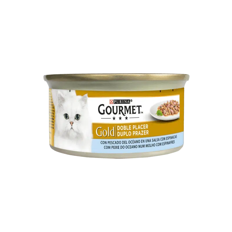 GOURMET® Gold Double Delice Poisson & Epinards 85GR