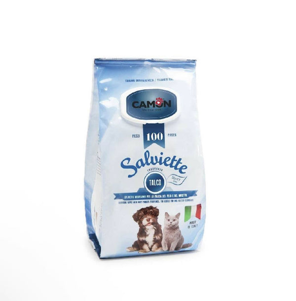 Camon lingettes de nettoyage talc 100pcs