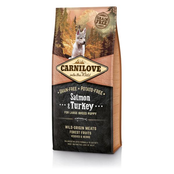CARNILOVE GRAND CHIOT SAUMON & DINDE 12KG