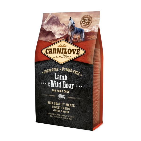 CARNILOVE CHIEN AGNEAU & SANGLIER 4KG