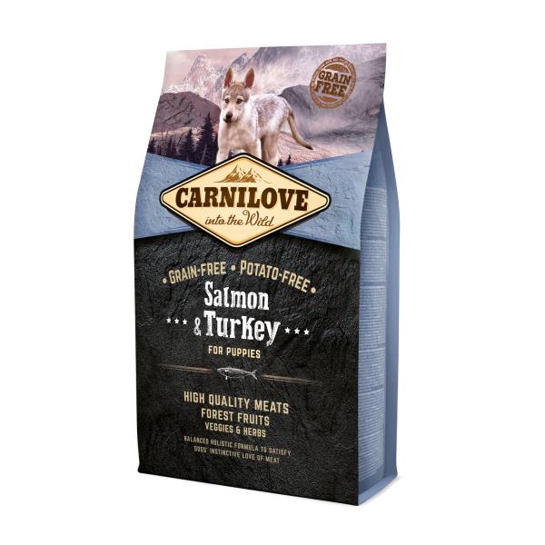 CARNILOVE CHIOT SAUMON & DINDE 4KG