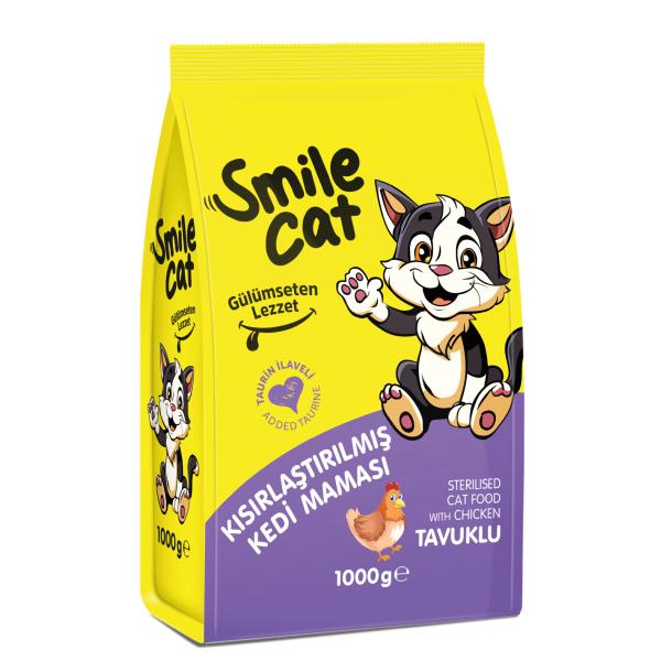 SMILE STERILISED WITH CHICKEN 1KG