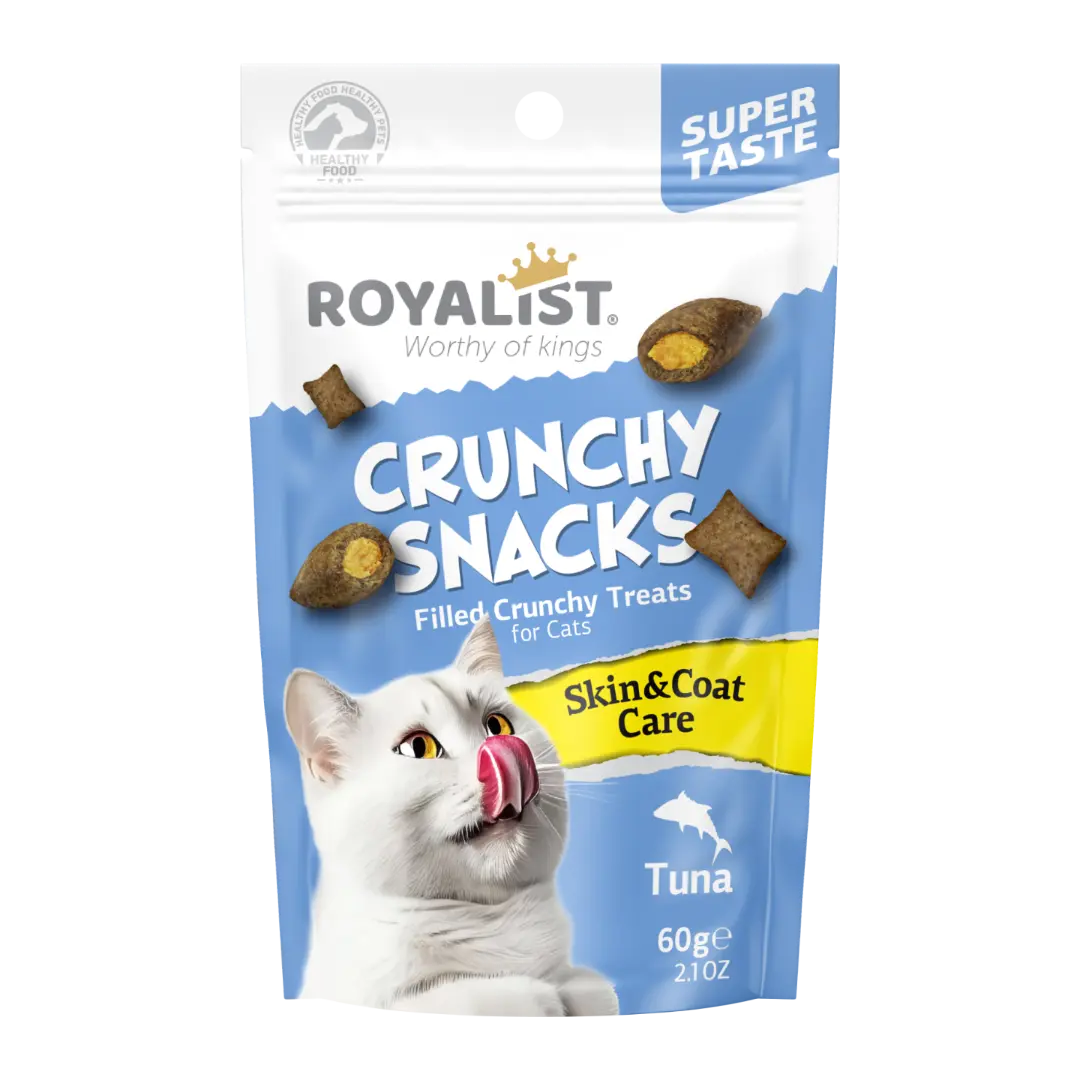ROYALIST cat Crunchy Snacks Tuna Skin & Coat Care 60gr