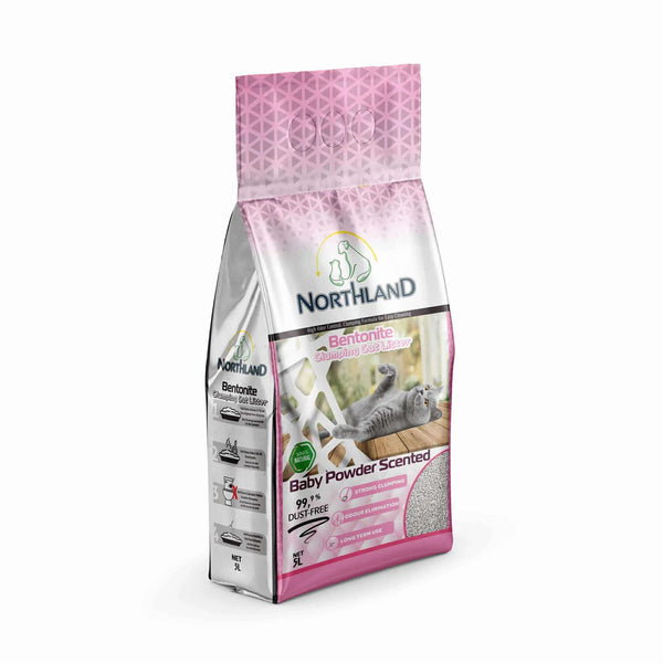 LITIERE AGGLOMERANTE NORTHLAND BABY POWDER 5L