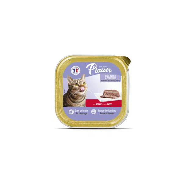 PLAISIR barquette PATE BŒUF 100gr