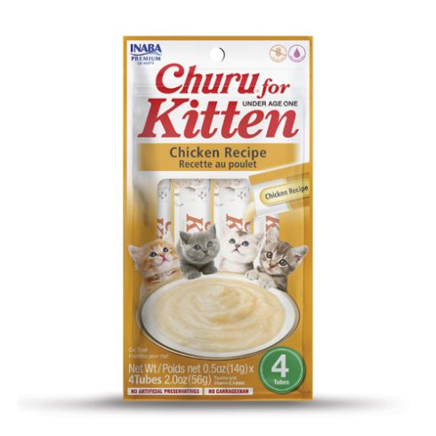 INABA CHURU CREAMY SNACK FOR KITTEN 4*14gr