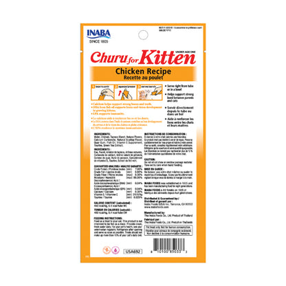 INABA CHURU CREAMY SNACK FOR KITTEN 4*14gr