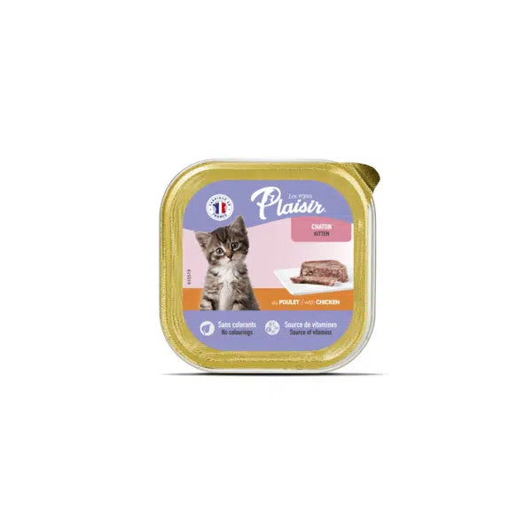PLAISIR barquette KITTEN POULET/LAIT 100gr