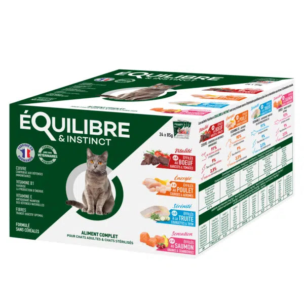 PACK EQUILIBRE POCHON EFFILÉS MULTIPACK 24X85gr