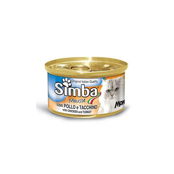 BOITE SIMBA CAT WITH CHICKEN/TURKEY 85gr