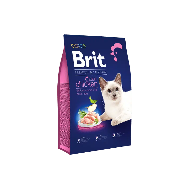 Brit Premium by Nature chat poulet 300gr/1.5kg/8kg