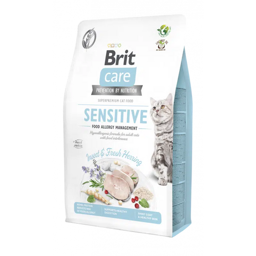 Brit Care Chat Spécial Allergies Alimentaires aux Insectes et Hareng 2kg
