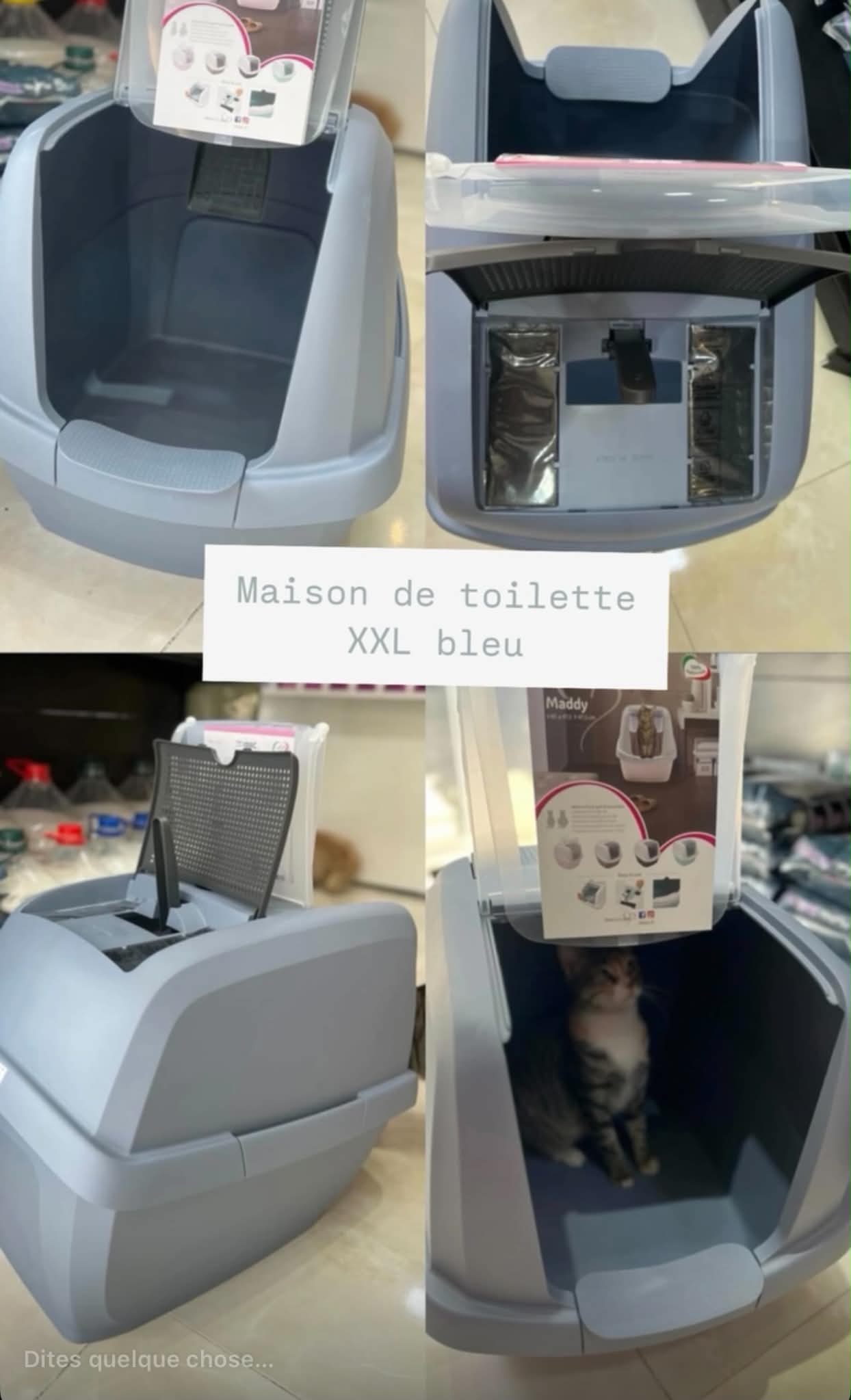 Maddy Maison de toilette XXL Bleu
