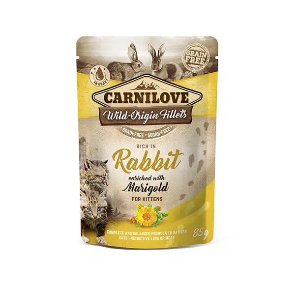 POCHON CARNILOVE KITTEN RABBIT 85gr