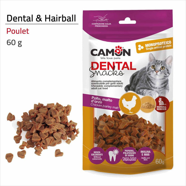 CAMON FRIANDISE CHAT DENTAL & HAIRBALL 0.5cm / 60g - poulet