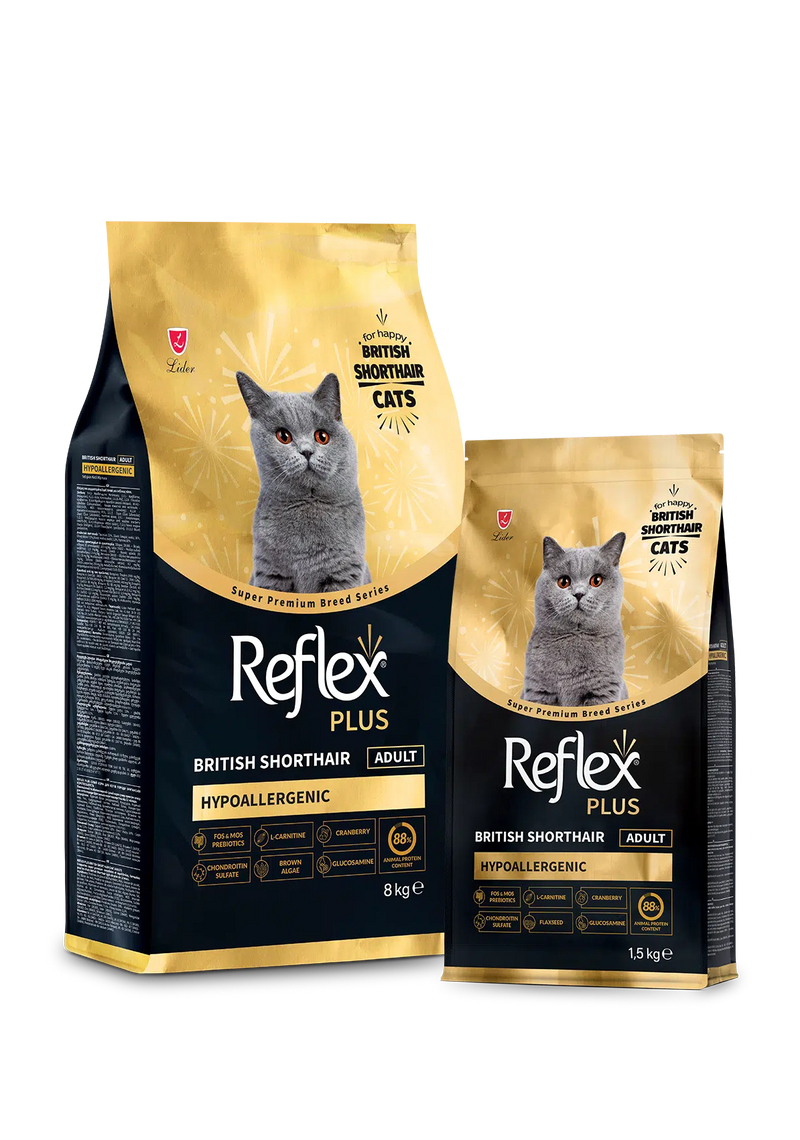 Reflex Plus GOLD Hypoallergenic adult British Shorthair 1.5kg