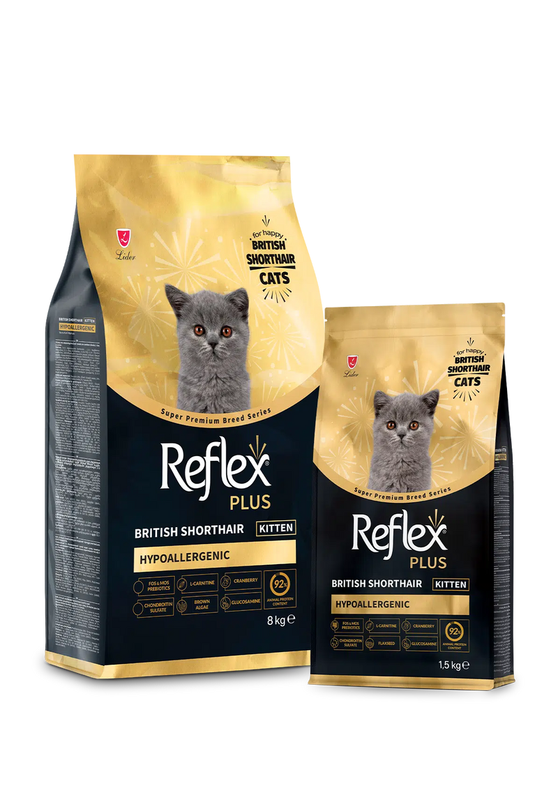 Reflex Plus GOLD Hypoallergenic kitten British Shorthair 1.5kg