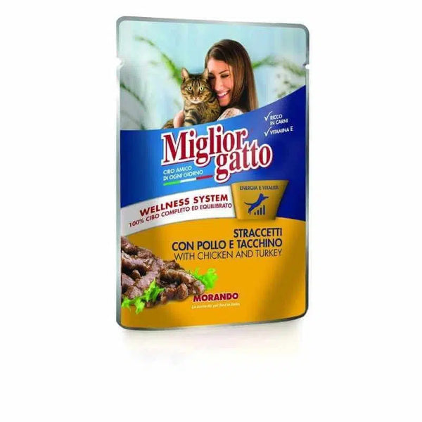 Miglior Gatto EFFILÉS POULET ET DINDE 100gr
